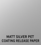 Matt silver PET-beläggning